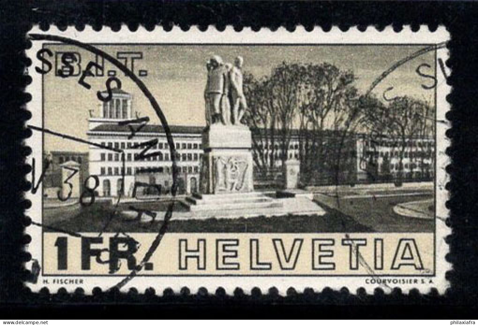 Suisse 1938 Mi. 324 Oblitéré 100% OIT, Construction - Oblitérés