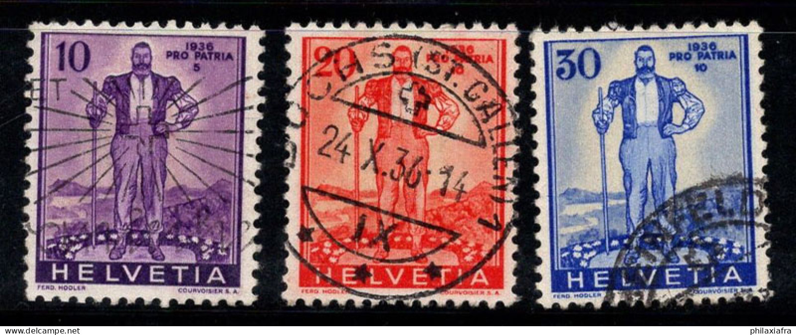 Suisse 1936 Mi. 294-296 Oblitéré 100% Pro Patria - Used Stamps