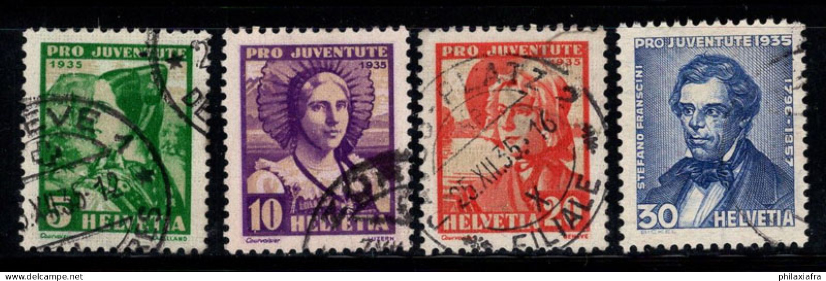 Suisse 1935 Mi. 287-290 Oblitéré 100% Pro Juventute, Costumes Traditionnels - Used Stamps