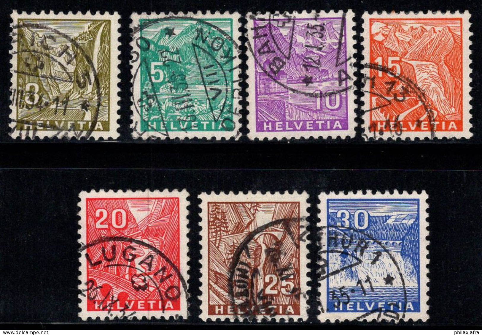 Suisse 1934 Mi. 270-276 Oblitéré 100% PAYSAGES - Used Stamps