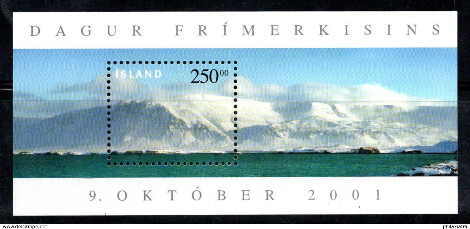 Islande 2001 Mi. Bl. 29 Bloc Feuillet 100% Neuf ** Journée Du Timbre, Paysages - Blocchi & Foglietti