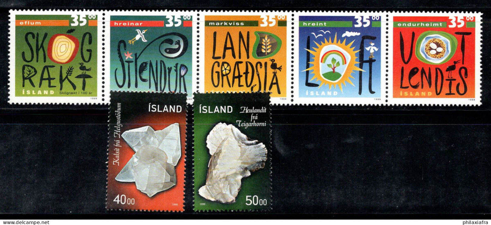 Islande 1999 Mi. 917-923 Neuf ** 100% Minéraux, Nature - Unused Stamps