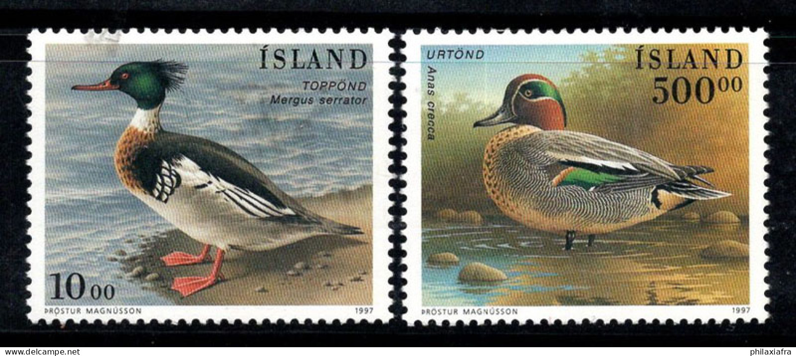 Islande 1997 Mi. 862-863 Neuf ** 100% Oiseaux, Canards - Neufs