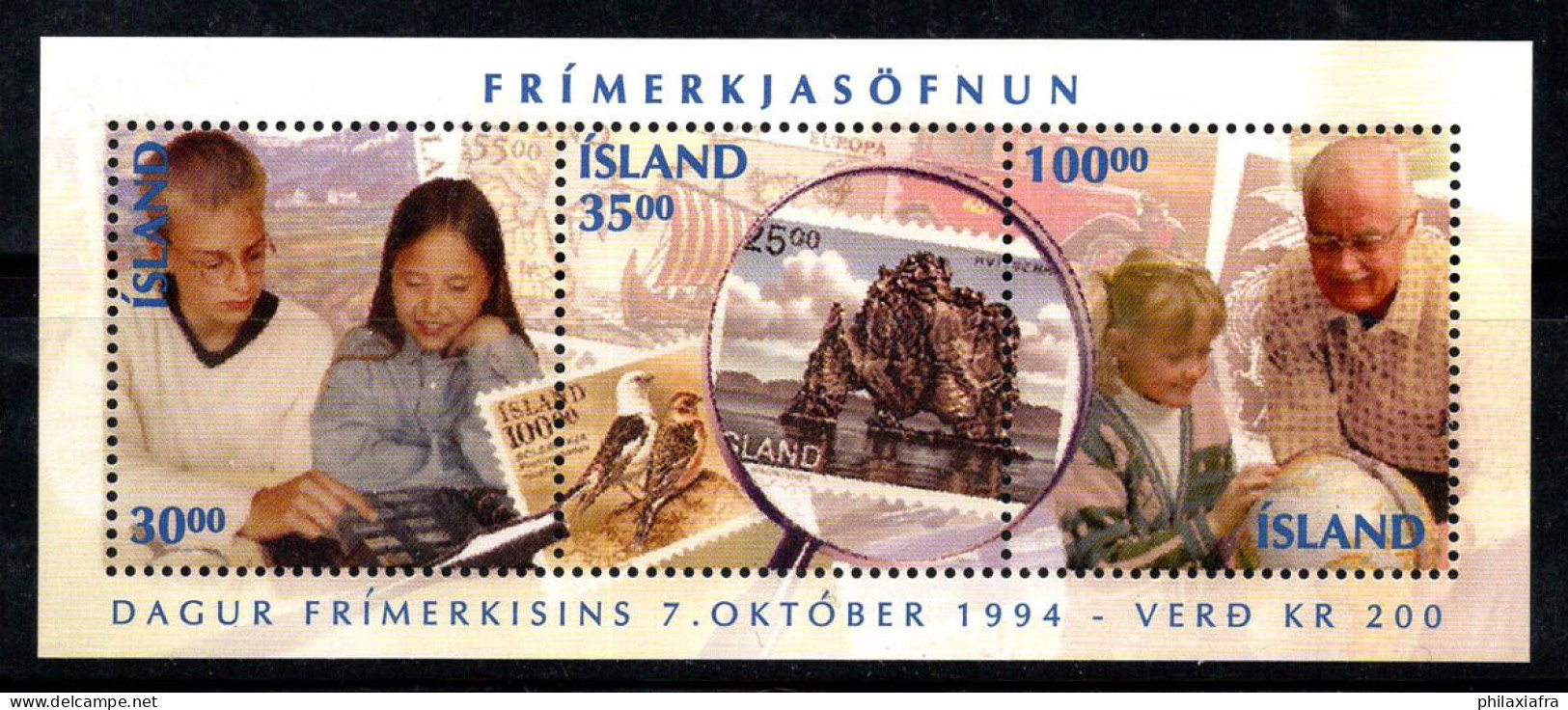 Islande 1994 Mi. Bl. 17 Bloc Feuillet 100% Neuf ** Journée Du Timbre - Blocs-feuillets