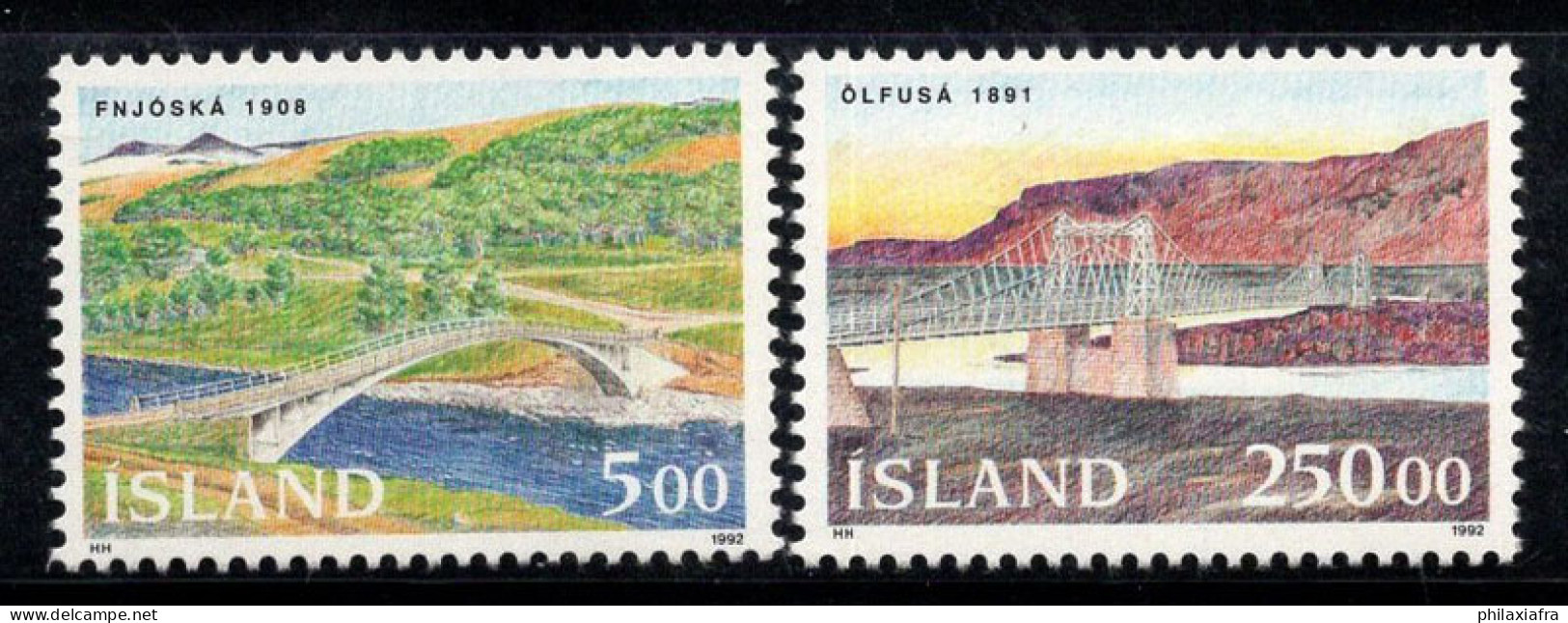 Islande 1992 Mi. 768-769 Neuf ** 100% Ponts - Neufs