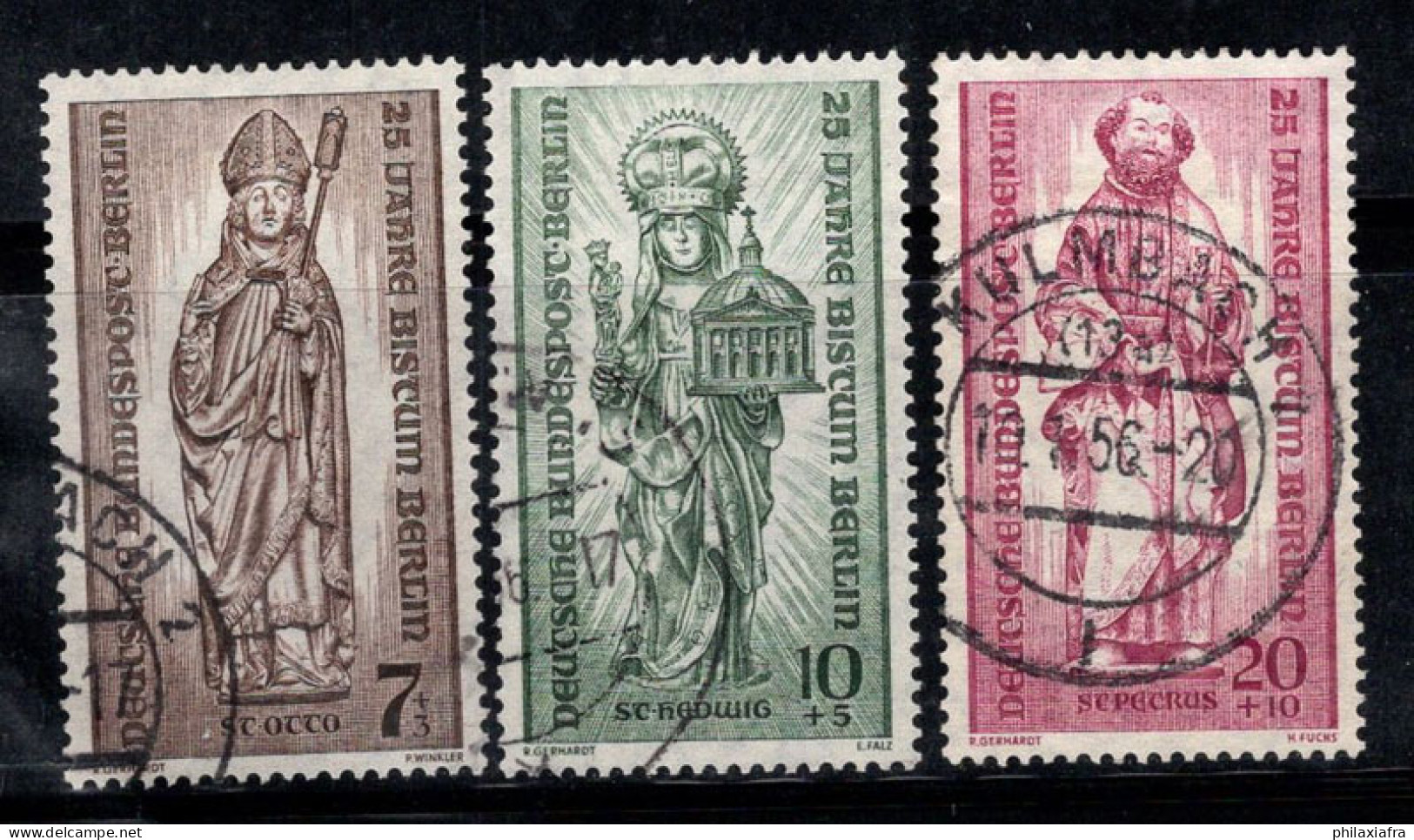 Berlin 1955 Mi. 132-134 Oblitéré 100% Diocèse - Used Stamps