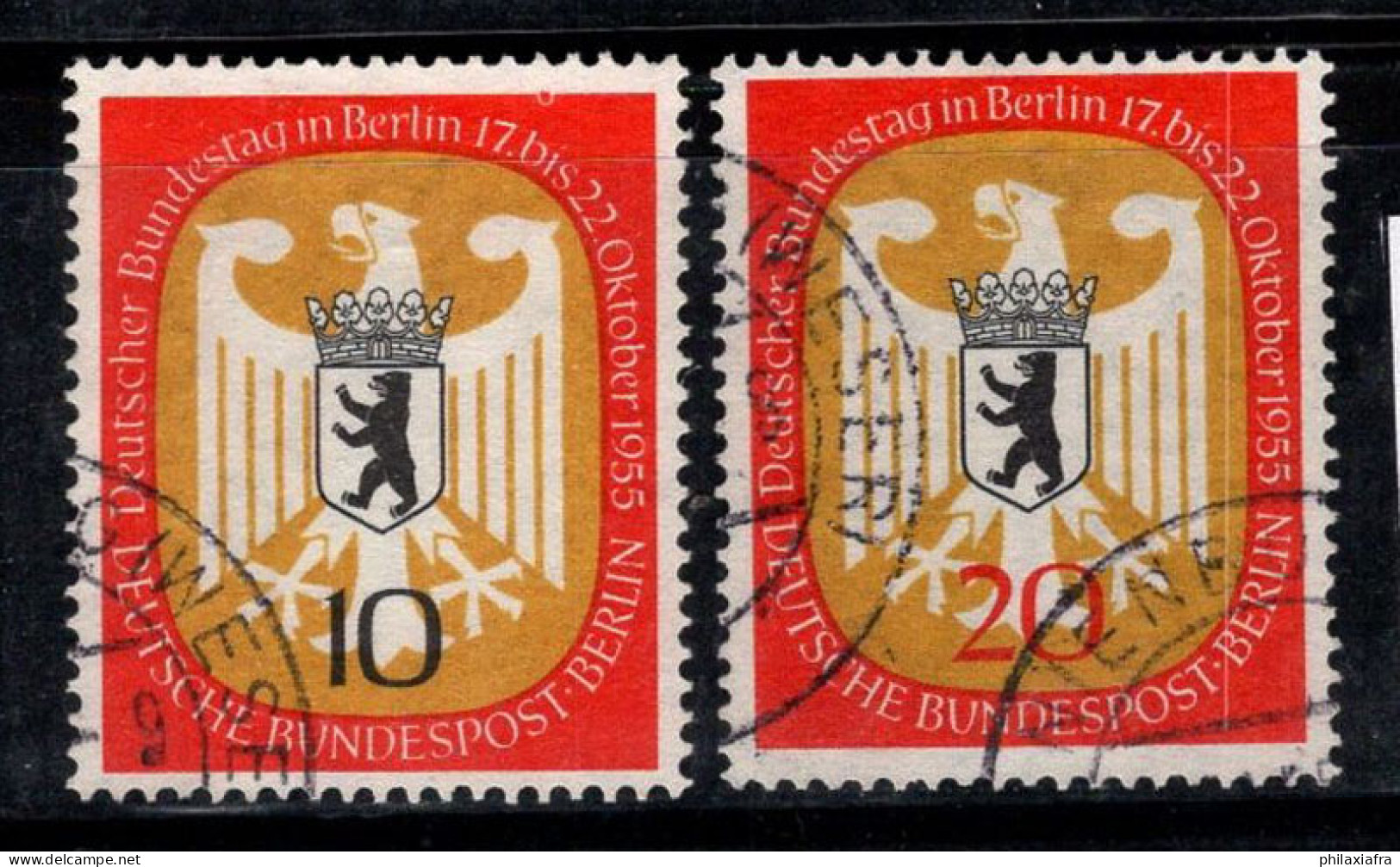 Berlin 1955 Mi. 129-130 Oblitéré 100% Armoiries - Used Stamps