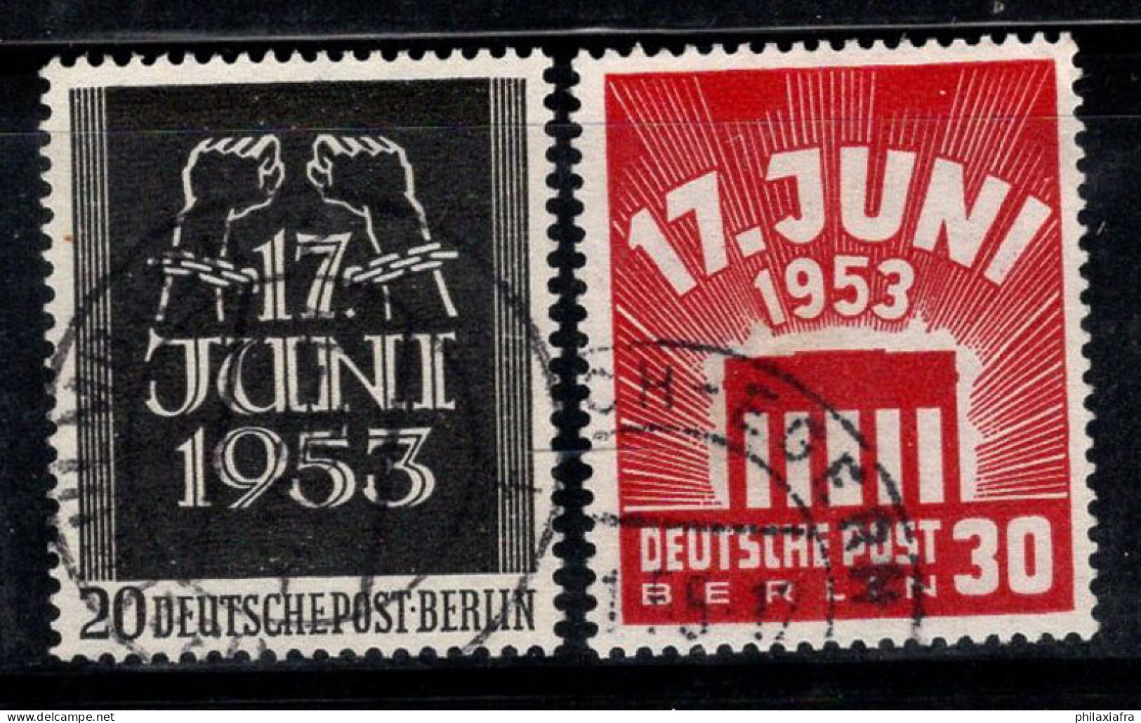 Berlin 1953 Mi. 110-111 Oblitéré 100% Révolte Populaire - Used Stamps