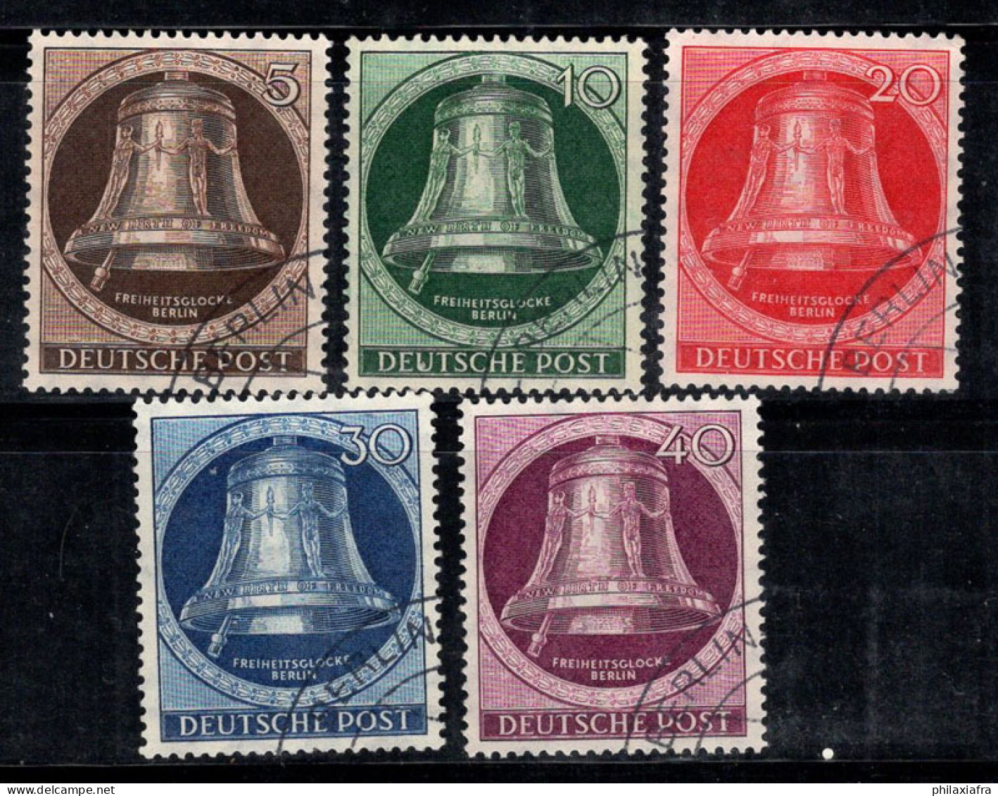 Berlin 1951 Mi. 75-79 Oblitéré 100% Cloche De La Liberté - Used Stamps