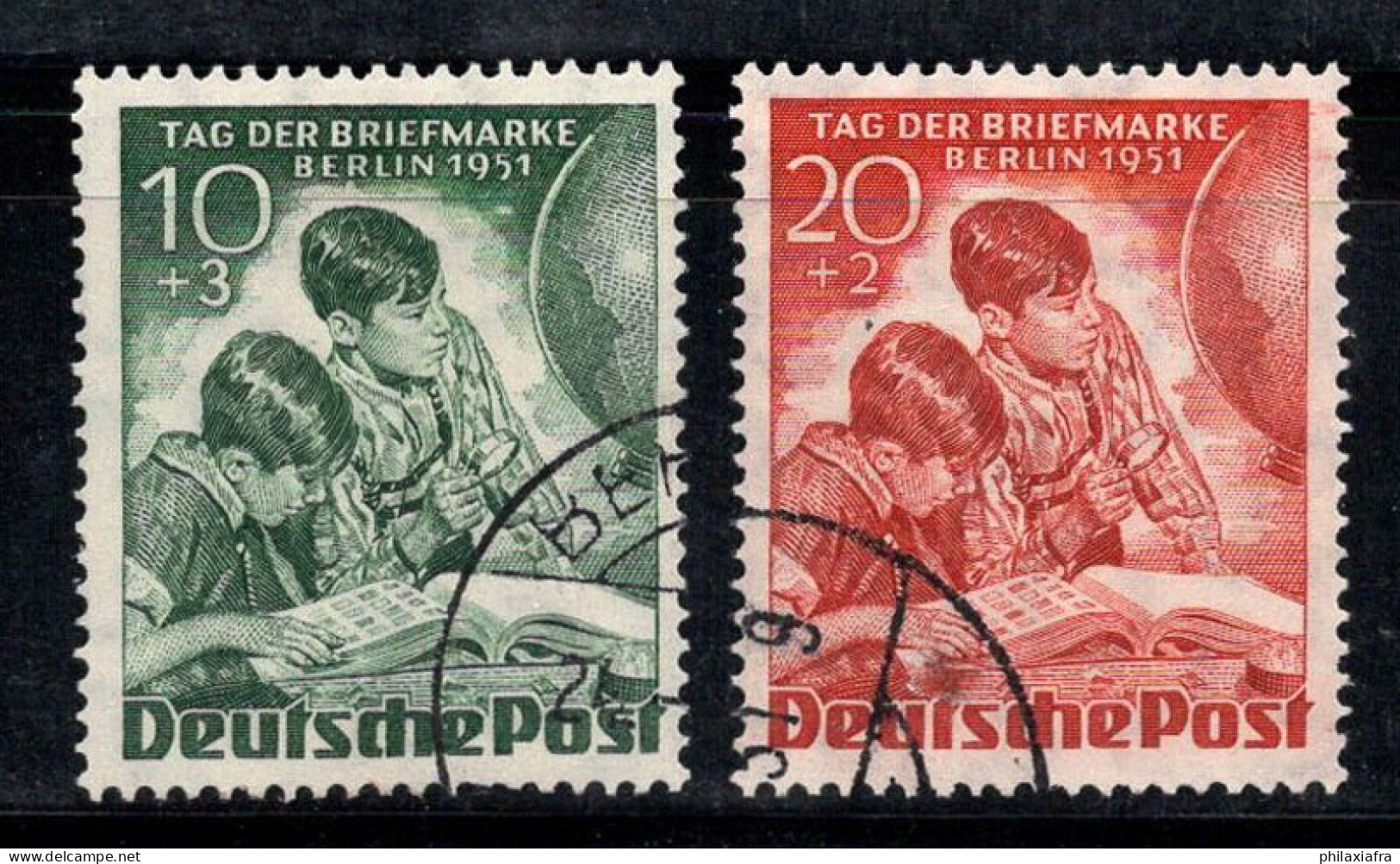 Berlin 1951 Mi. 80-81 Oblitéré 100% Journée Du Timbre - Used Stamps