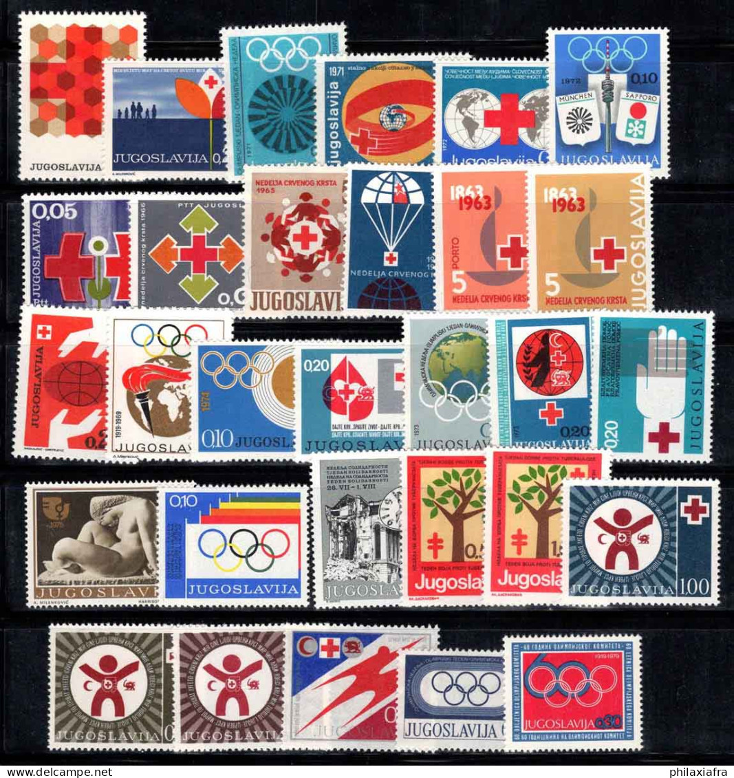 Yougoslavie 1962-79 Neuf ** 100% Croix-Rouge, Jeux Olympiques - Wohlfahrtsmarken