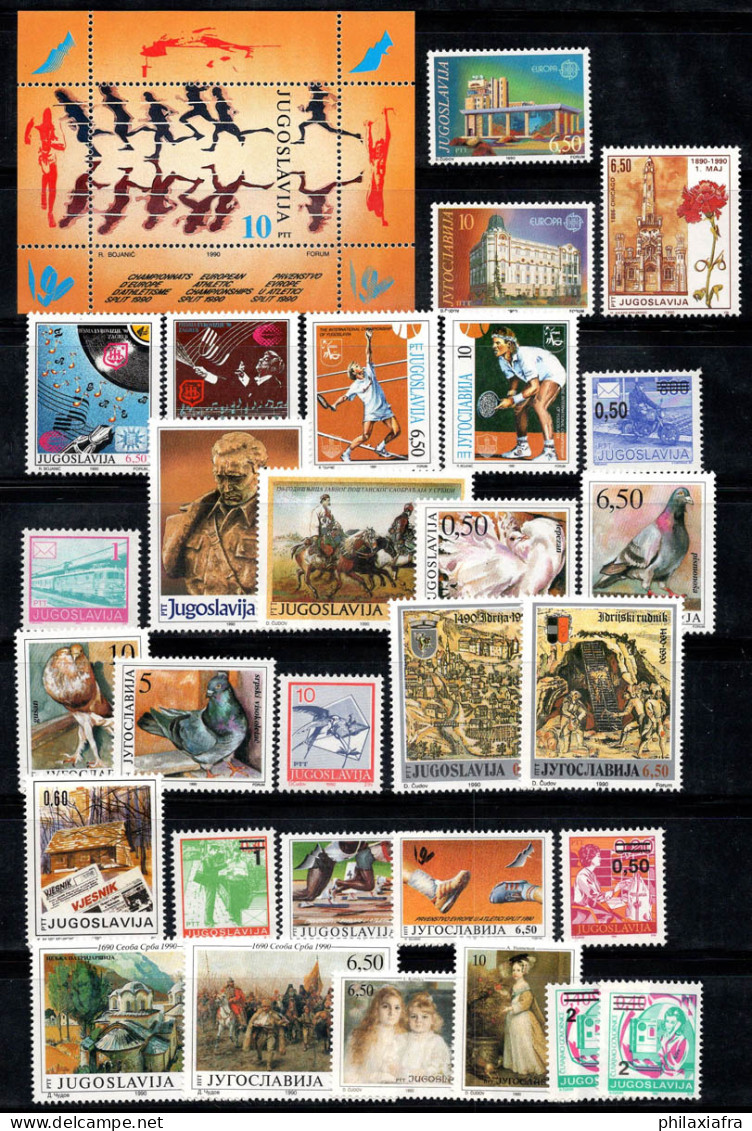 Yougoslavie 1990 Mi. 2414-2442 Neuf ** 100% Europa Cept, Colombe, Art - Unused Stamps