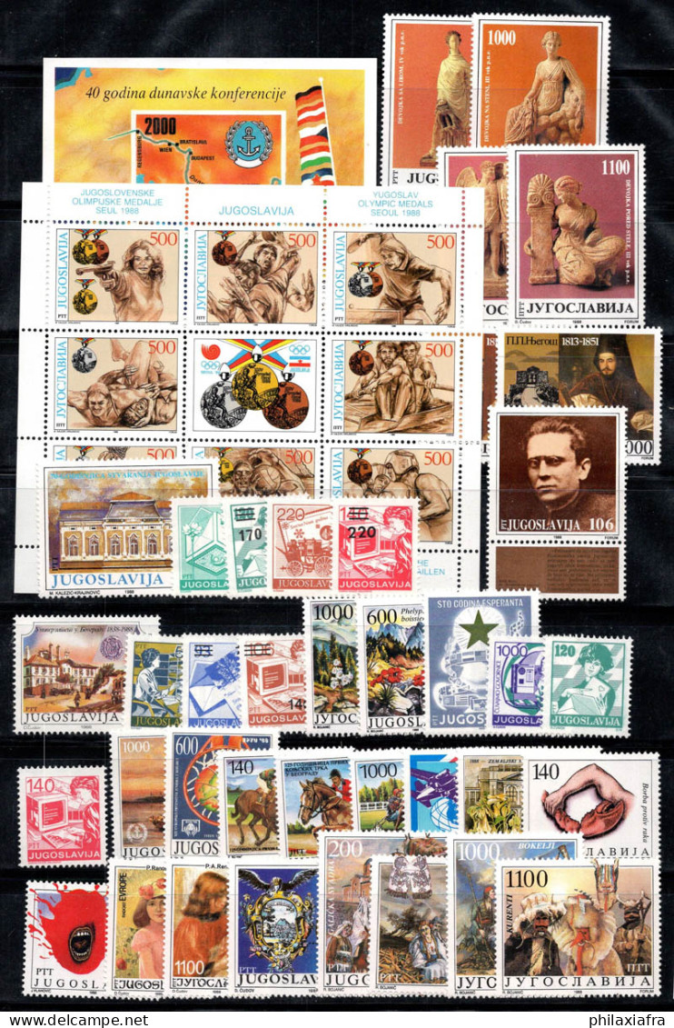 Yougoslavie 1988 Mi. 2279-2325 Neuf ** 100% Art, Culture, Musée - Unused Stamps