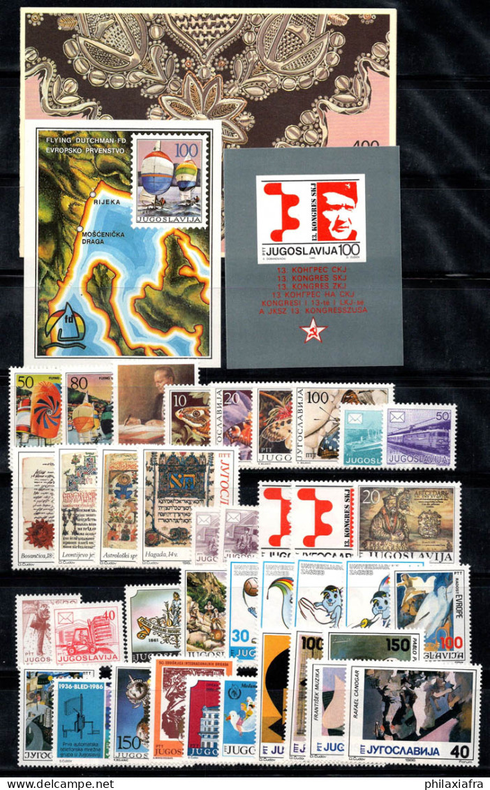 Yougoslavie 1986 Mi. 2159-2205 Neuf ** 100% Costumes, Papillons, Musée, Art - Unused Stamps