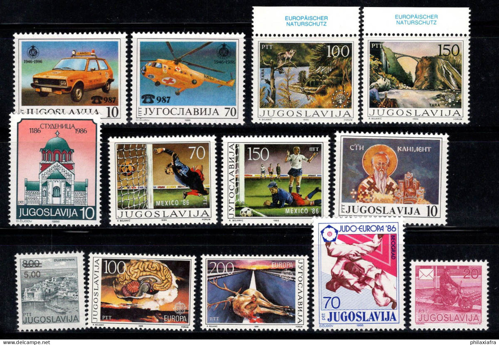 Yougoslavie 1986 Mi. 2146-2158 Neuf ** 100% Nature, Coupe Du Monde, Europe Cept - Unused Stamps