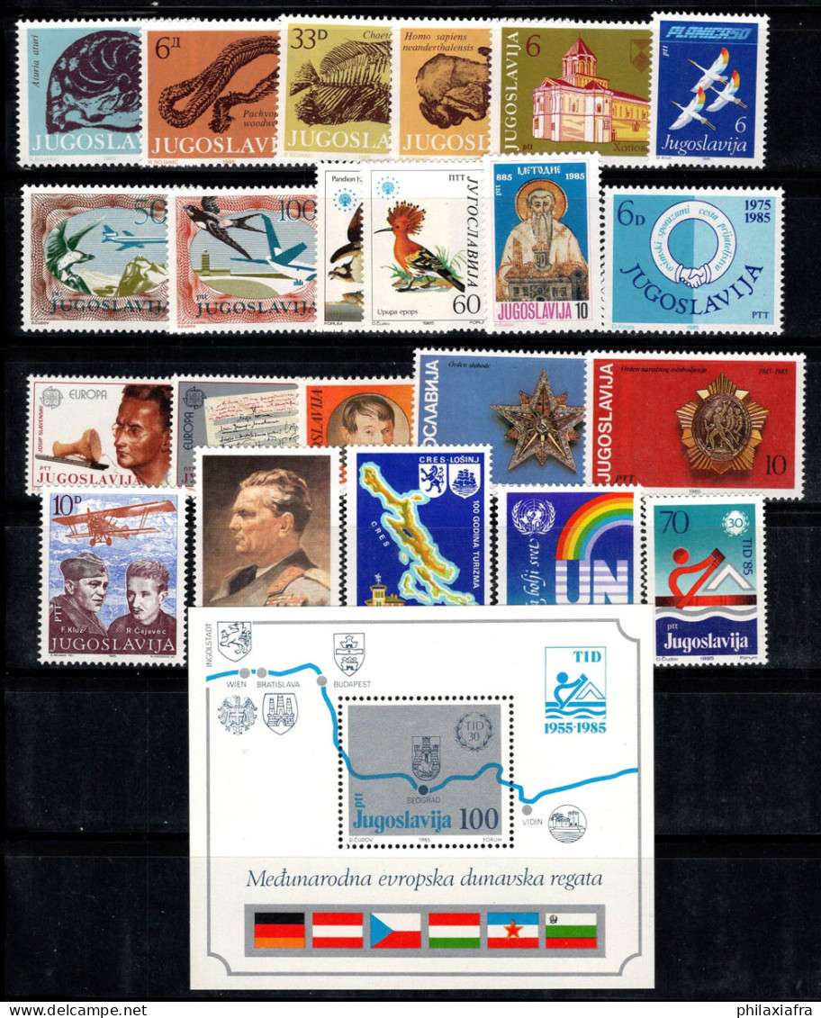 Yougoslavie 1985 Mi. 2092-2113 Neuf ** 100% Musée, Avions, Oiseaux, Médailles - Unused Stamps