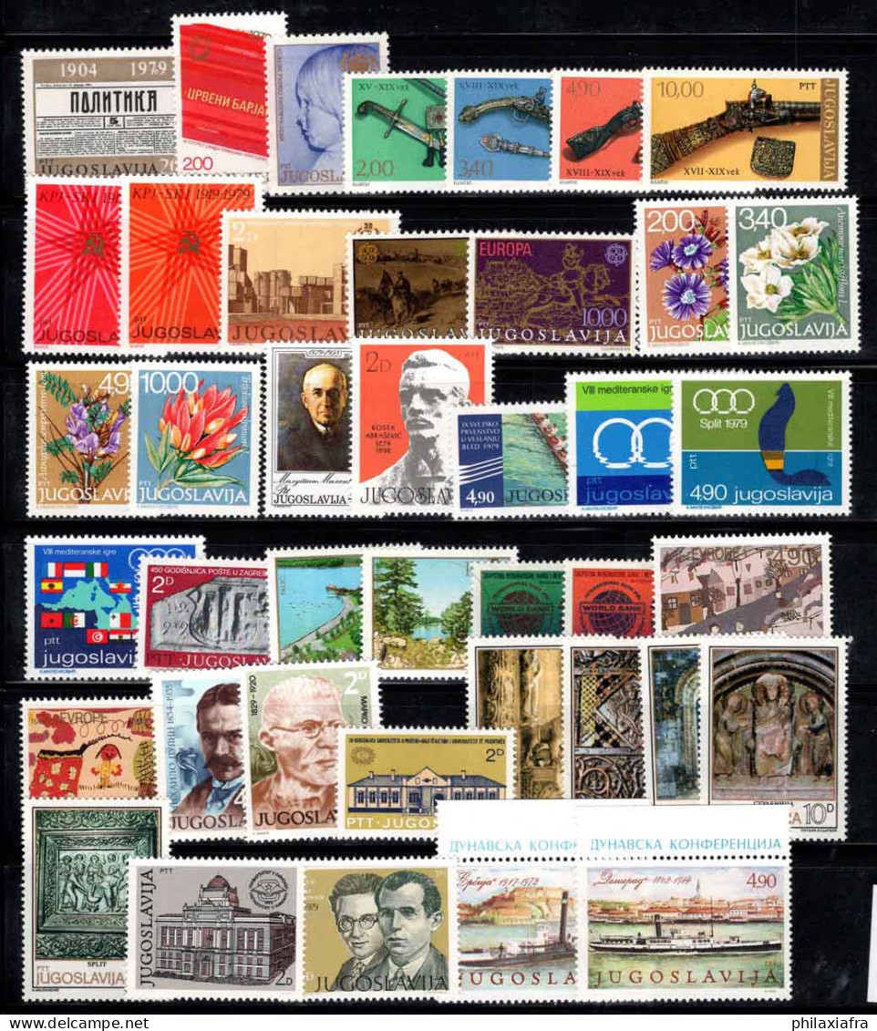 Yougoslavie 1979 Mi. 1777-1817 Neuf ** 100% Culture, Art, Célébrités, Fleurs - Unused Stamps