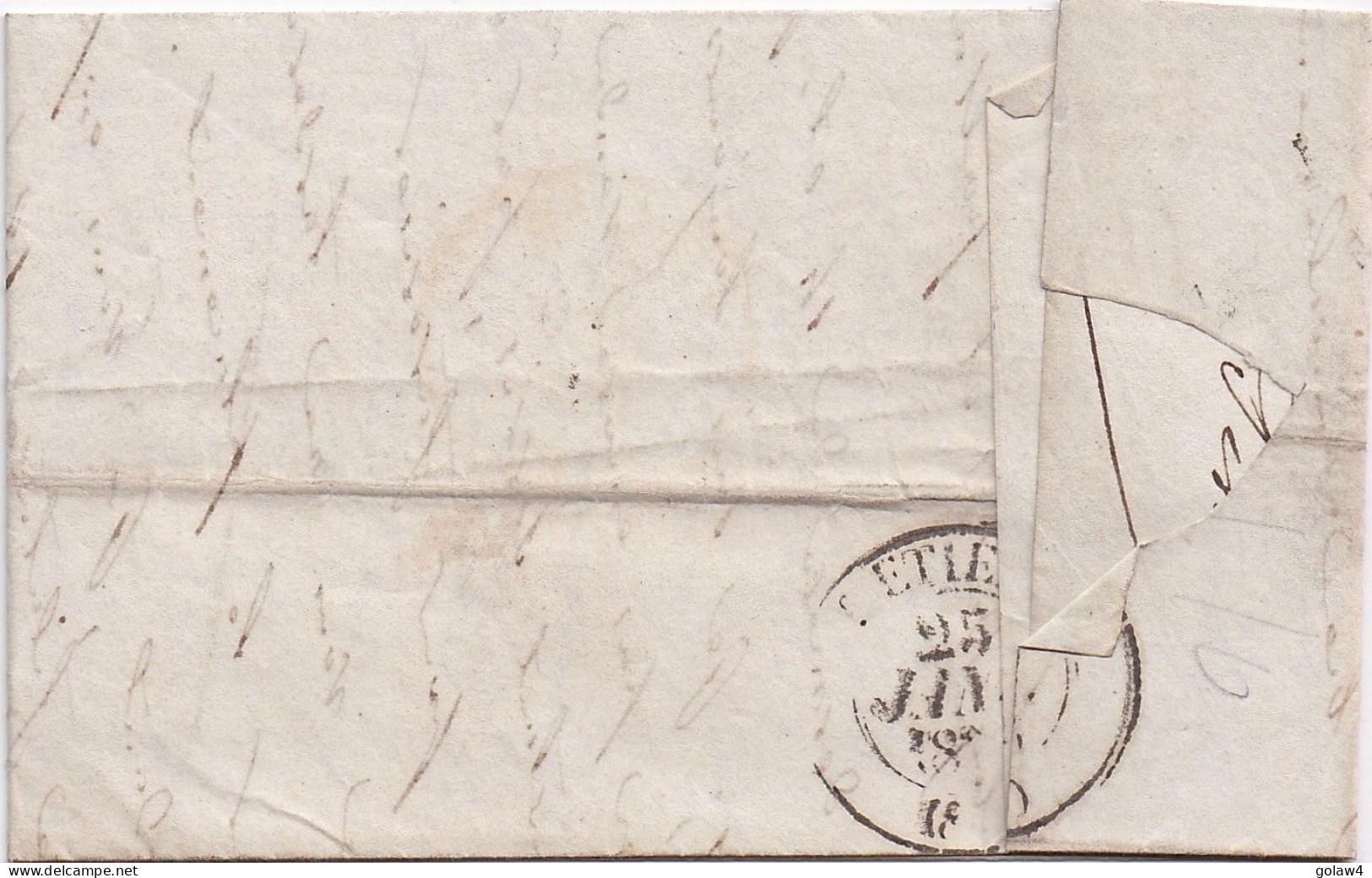 37108# LETTRE Datée De FOUILLIS Obl PRIVAS 24 JANVIER 1836 T13 ARDECHE Pour ST ETIENNE LOIRE - 1801-1848: Voorlopers XIX