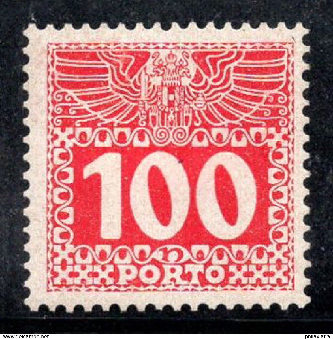 Autriche 1908 Mi. 44 Neuf * MH 100% Timbre-taxe 100 H - Segnatasse