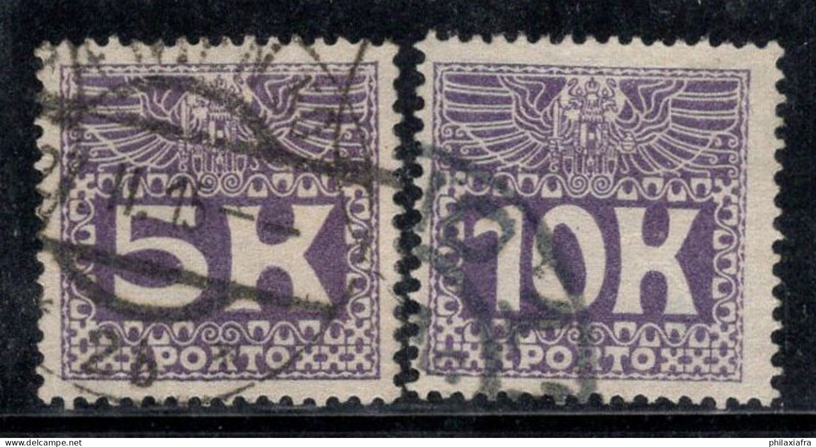 Autriche 1911 Mi. 45-46 Oblitéré 100% Timbre-taxe - Postage Due