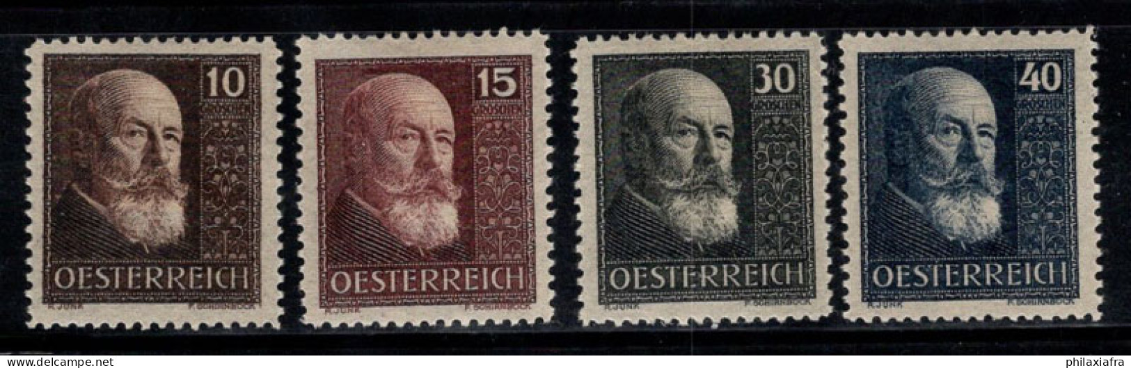 Autriche 1928 Mi. 494-497 Neuf * MH 100% Hainisch, Célébrités - Unused Stamps