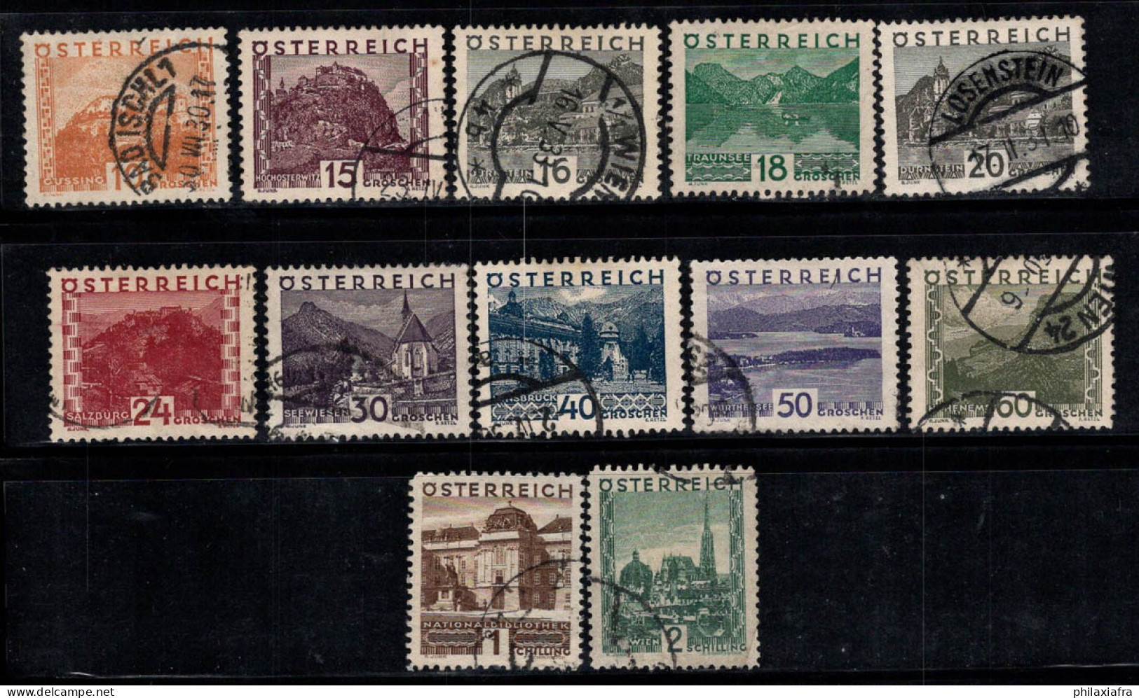 Autriche 1929 Oblitéré 40% Paysages - Used Stamps
