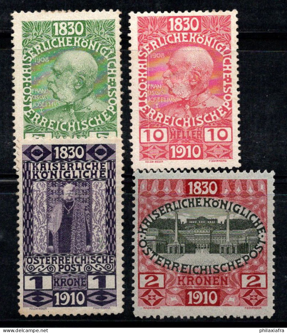 Autriche 1910 Mi. 161-162,174-175 Neuf * MH 80% François-Joseph - Unused Stamps