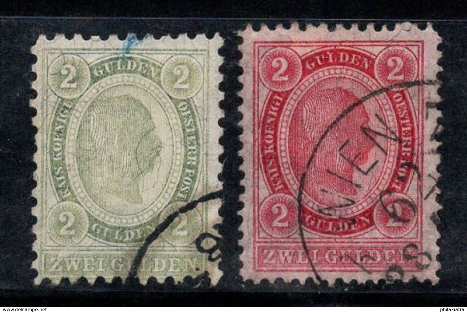 Autriche 1896 Mi. 67-68 Oblitéré 100% François-Joseph - Used Stamps