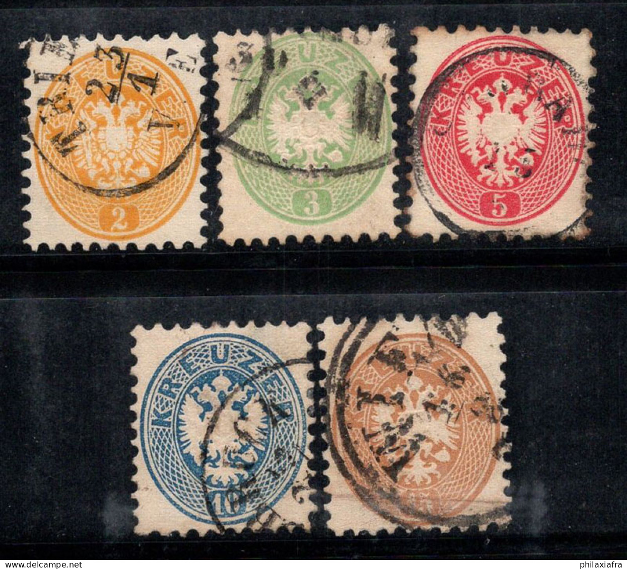 Autriche 1863 Mi. 30-34 Oblitéré 80% Armoiries - Used Stamps