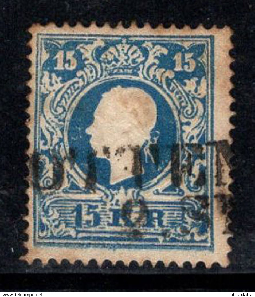Autriche 1858 Mi. 15 I Oblitéré 100% 15 Kr, François-Joseph - Used Stamps