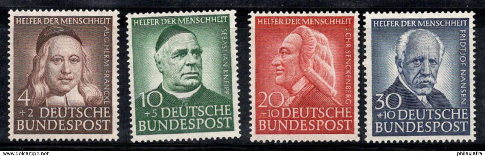 Allemagne Bund 1953 Mi. 173-176 Neuf * MH 100% Célébrités, Charité - Nuevos