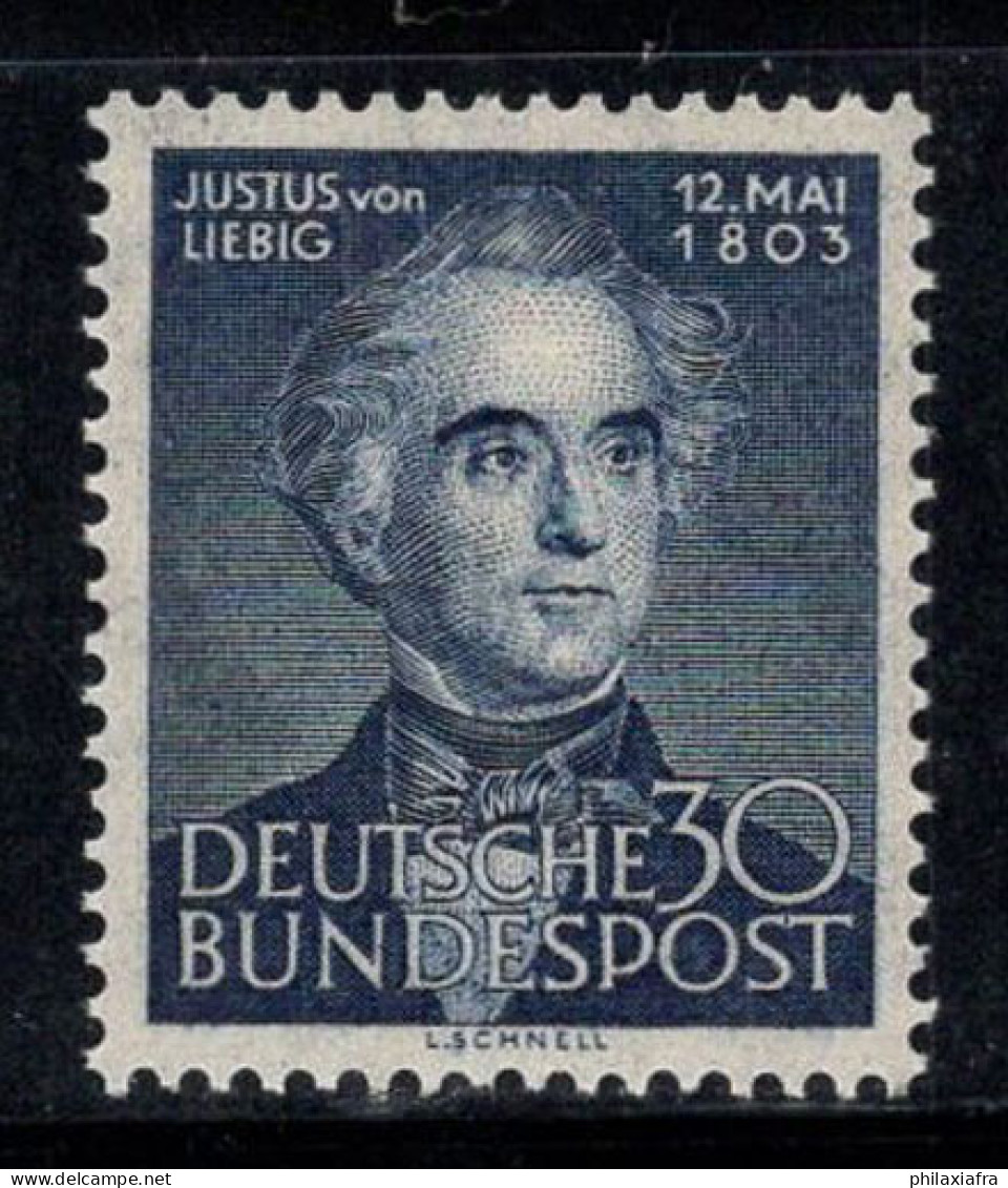 Allemagne Bund 1953 Mi. 166 Neuf * MH 100% 30 Pf, Liebig - Nuovi