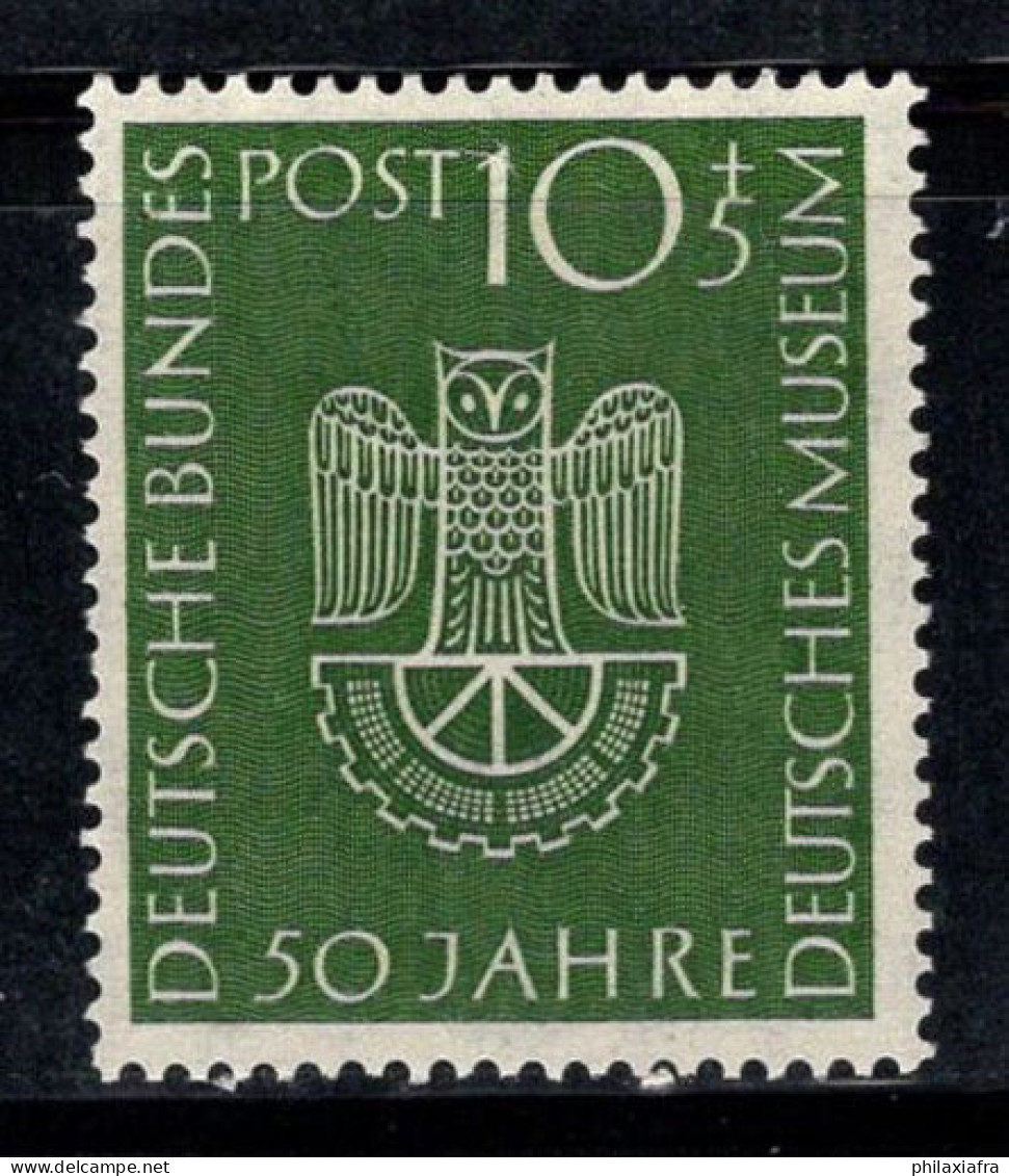 Allemagne Bund 1953 Mi. 163 Neuf * MH 100% 10+5 Pf, Guffo, Musée - Unused Stamps