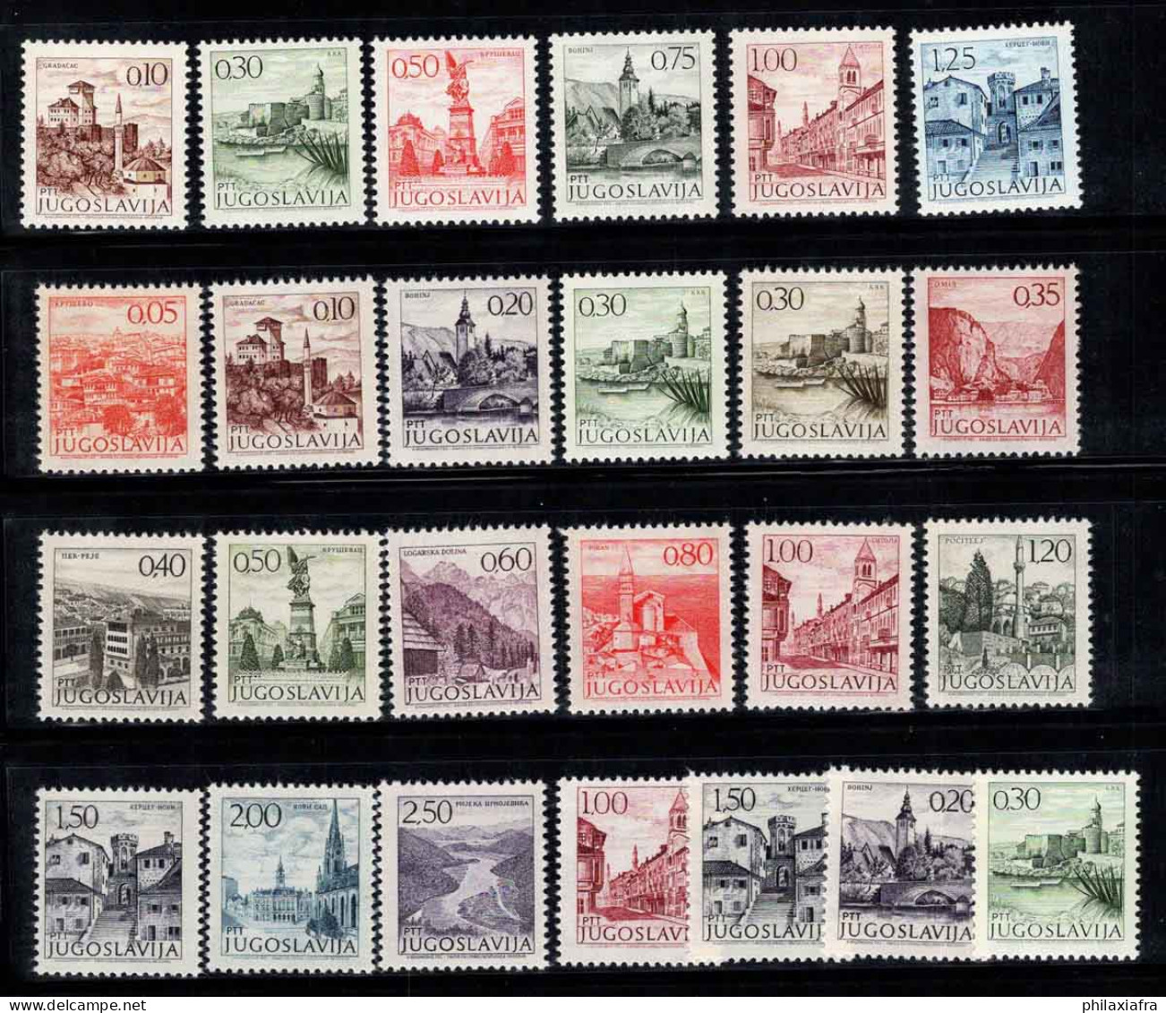 Yougoslavie 1971-73 Neuf ** 100% Vues, Paysages - Unused Stamps