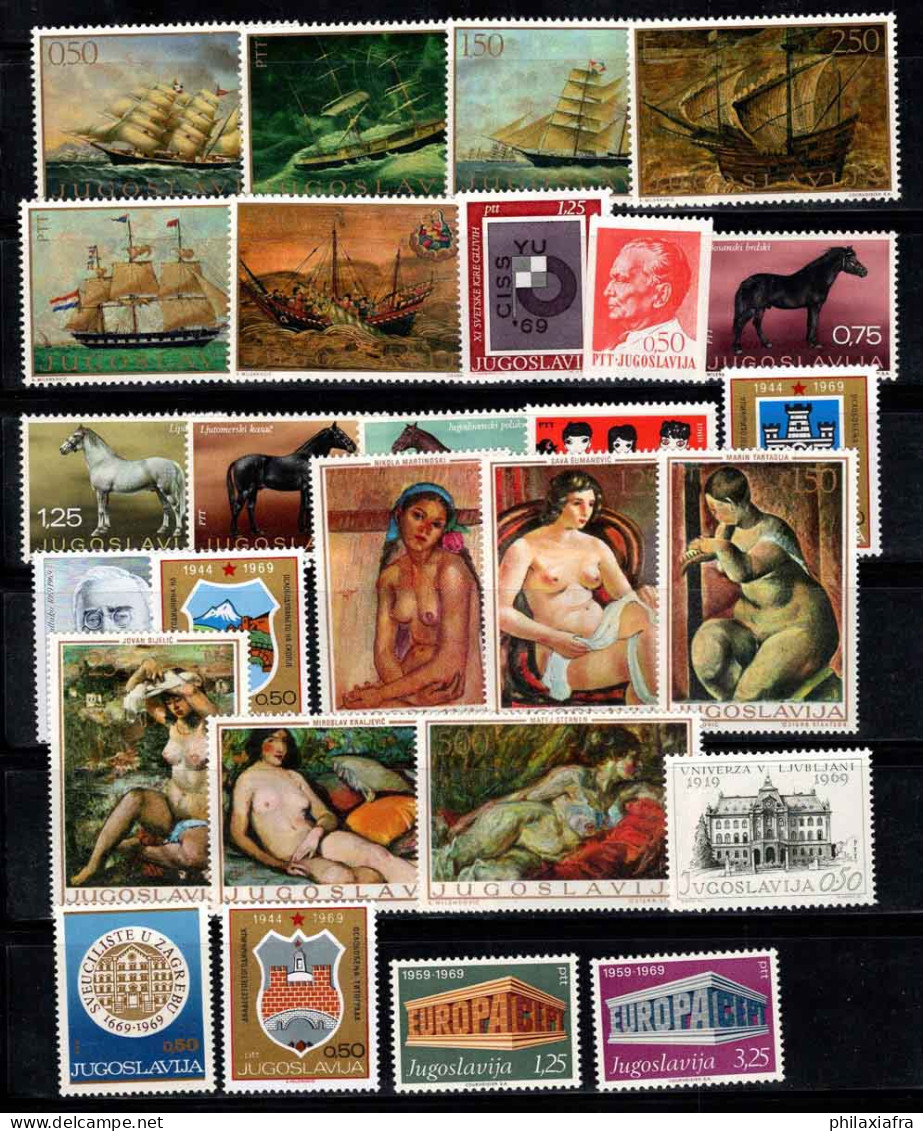 Yougoslavie 1969 Mi. 1336-1362 Neuf ** 100% Art, Navires, Europe Cept, Chevaux - Unused Stamps