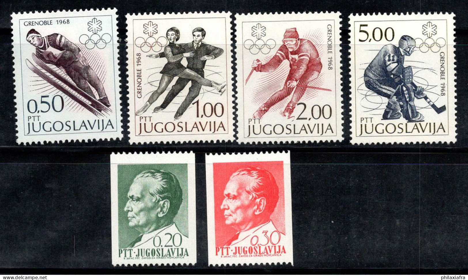 Yougoslavie 1968 Mi. 1262-1267 Neuf ** 100% Tito, Jeux Olympiques - Neufs