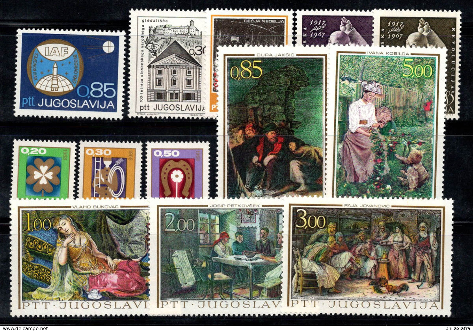 Yougoslavie 1967 Mi. 1248-1261 Neuf ** 100% Tourisme, Nouvel An, Art - Unused Stamps