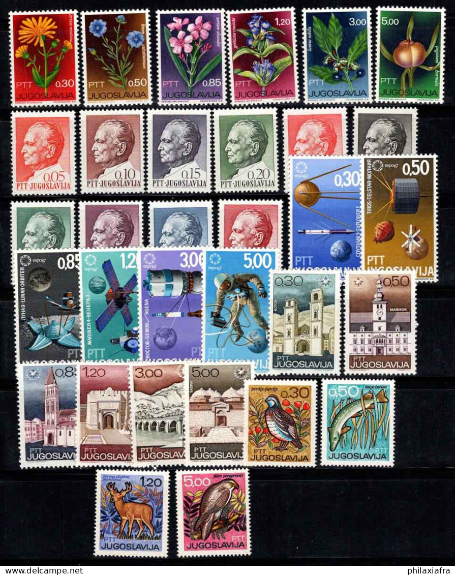 Yougoslavie 1967 Mi. 1200-1231 Neuf ** 100% Fleurs, Tito, EXPO, Tourisme, Espace - Unused Stamps