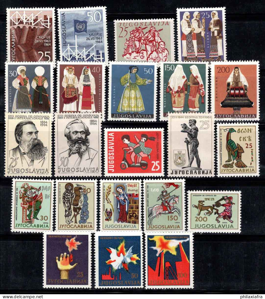 Yougoslavie 1964 Mi. 1082-1083 Neuf ** 100% Costumes Traditionnels, Art, Histoire - Unused Stamps