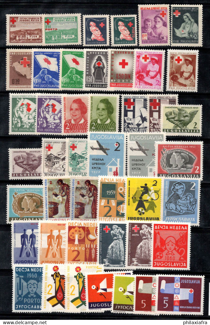 Yougoslavie 1947-62 Neuf ** 100% Timbres De Charité, Croix-Rouge - Wohlfahrtsmarken