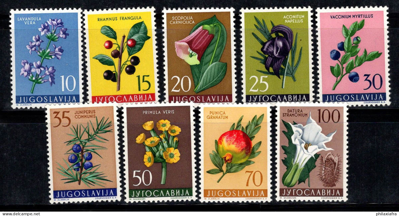 Yougoslavie 1959 Mi. 882-890 Neuf ** 100% FLEURS, FLORE - Unused Stamps