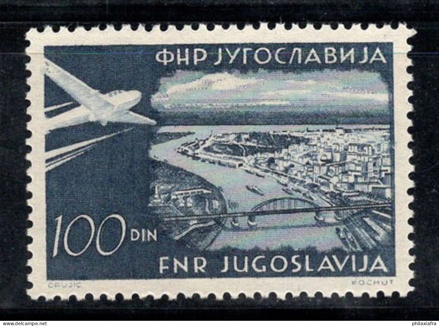 Yougoslavie 1951 Mi. 652 Neuf ** 100% Poste Aérienne 100 D, Aéronef - Luchtpost
