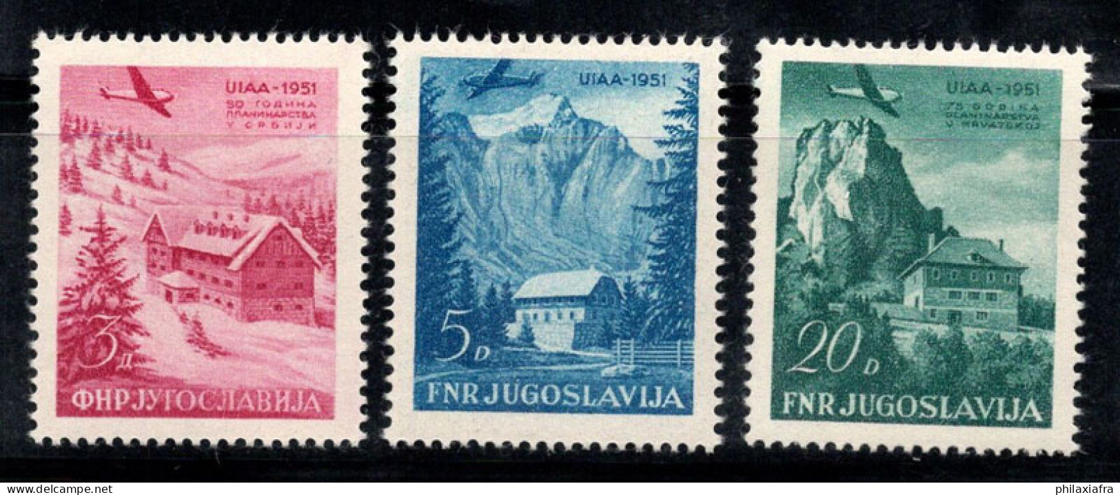 Yougoslavie 1951 Mi. 655-657 Neuf ** 100% Poste Aérienne Paysages - Airmail