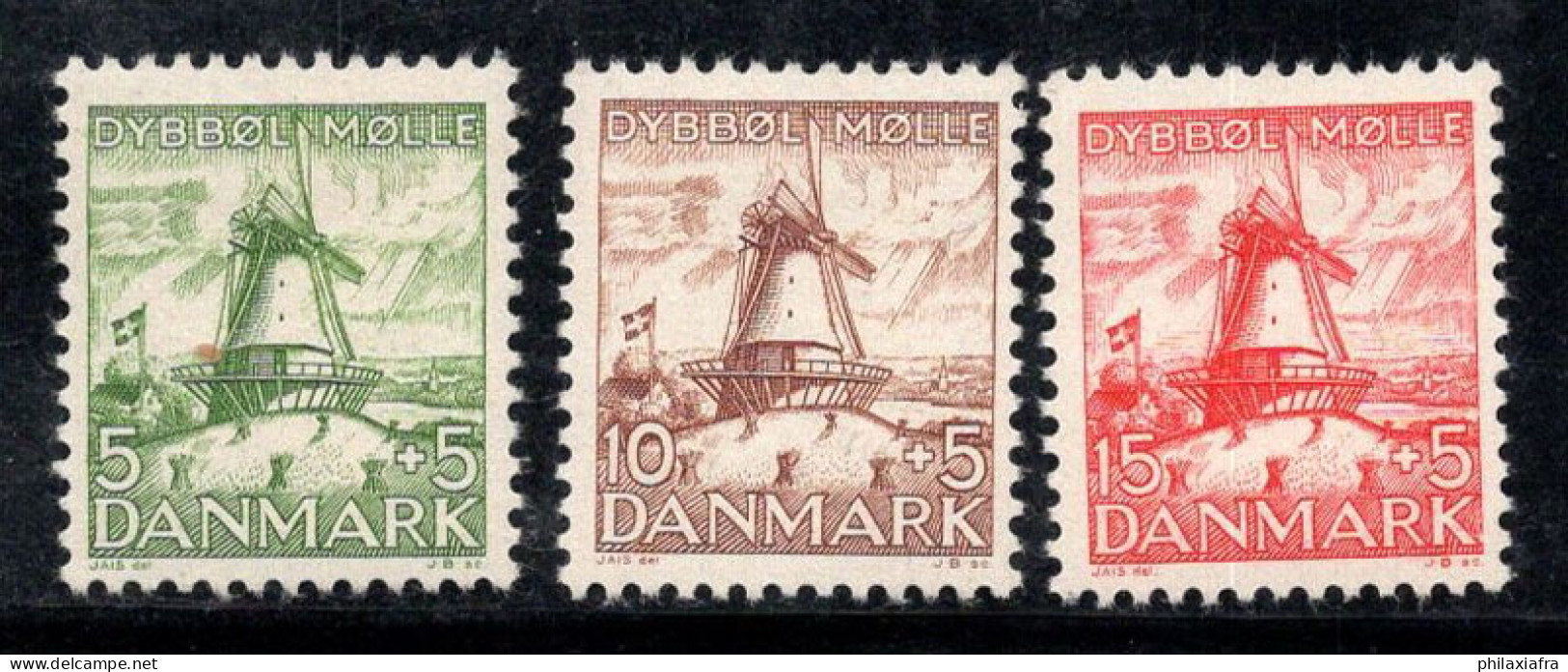 Danemark 1937 Mi. 234-236 Neuf * MH 100% Moulin - Neufs