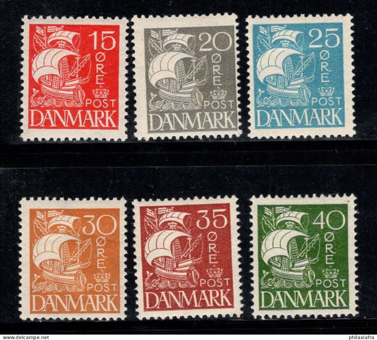 Danemark 1927 Mi. 168-173 Neuf * MH 100% Caravelle - Ongebruikt