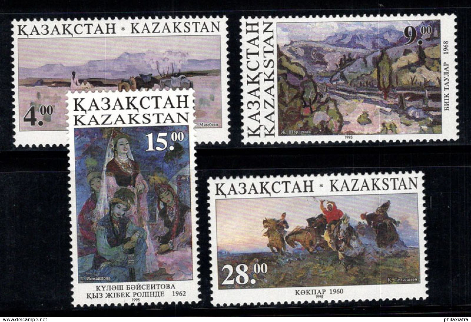 Kazakhstan 1995 Mi. 91-94 Neuf ** 100% Art, Peintures - Kazakistan