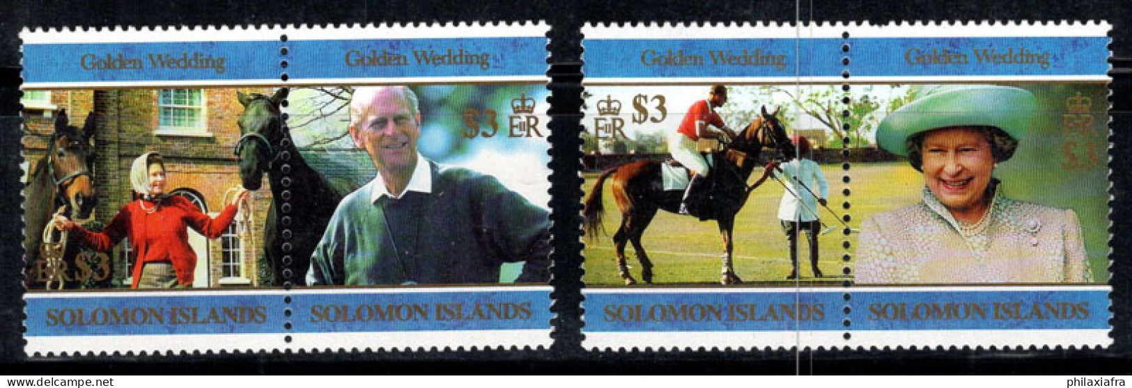 Îles Salomon 1997 Mi. 943-946 Neuf ** 100% La Reine Élisabeth II - Solomon Islands (1978-...)