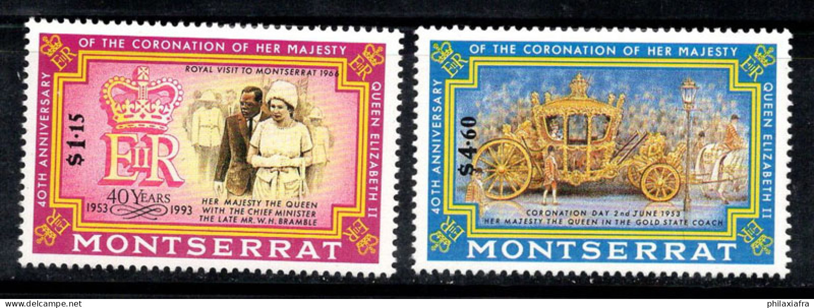 Montserrat 1993 Mi. 866-867 Neuf ** 100% La Reine Élisabeth II - Montserrat