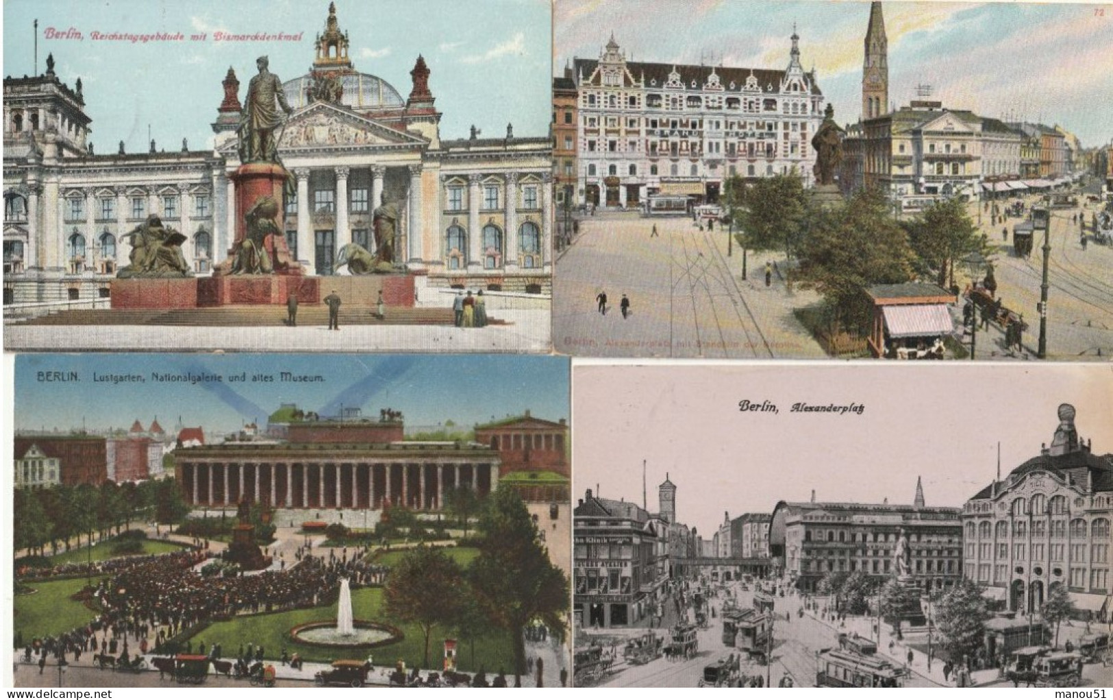 Allemagne - BERLIN. - Lot De 4 CPA - Autres & Non Classés