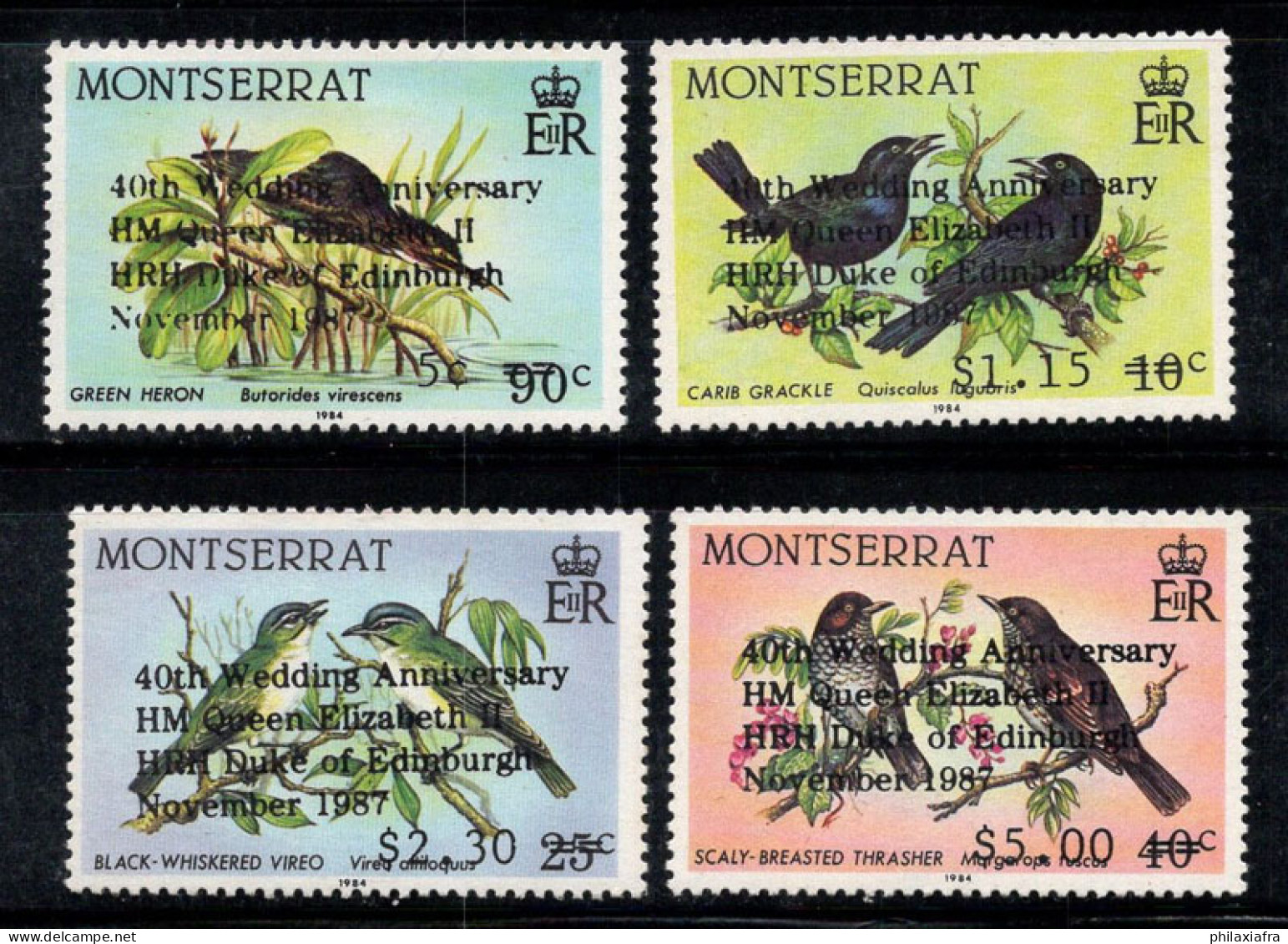 Montserrat 1987 Mi. 692-695 Neuf ** 100% La Reine Élisabeth II - Montserrat